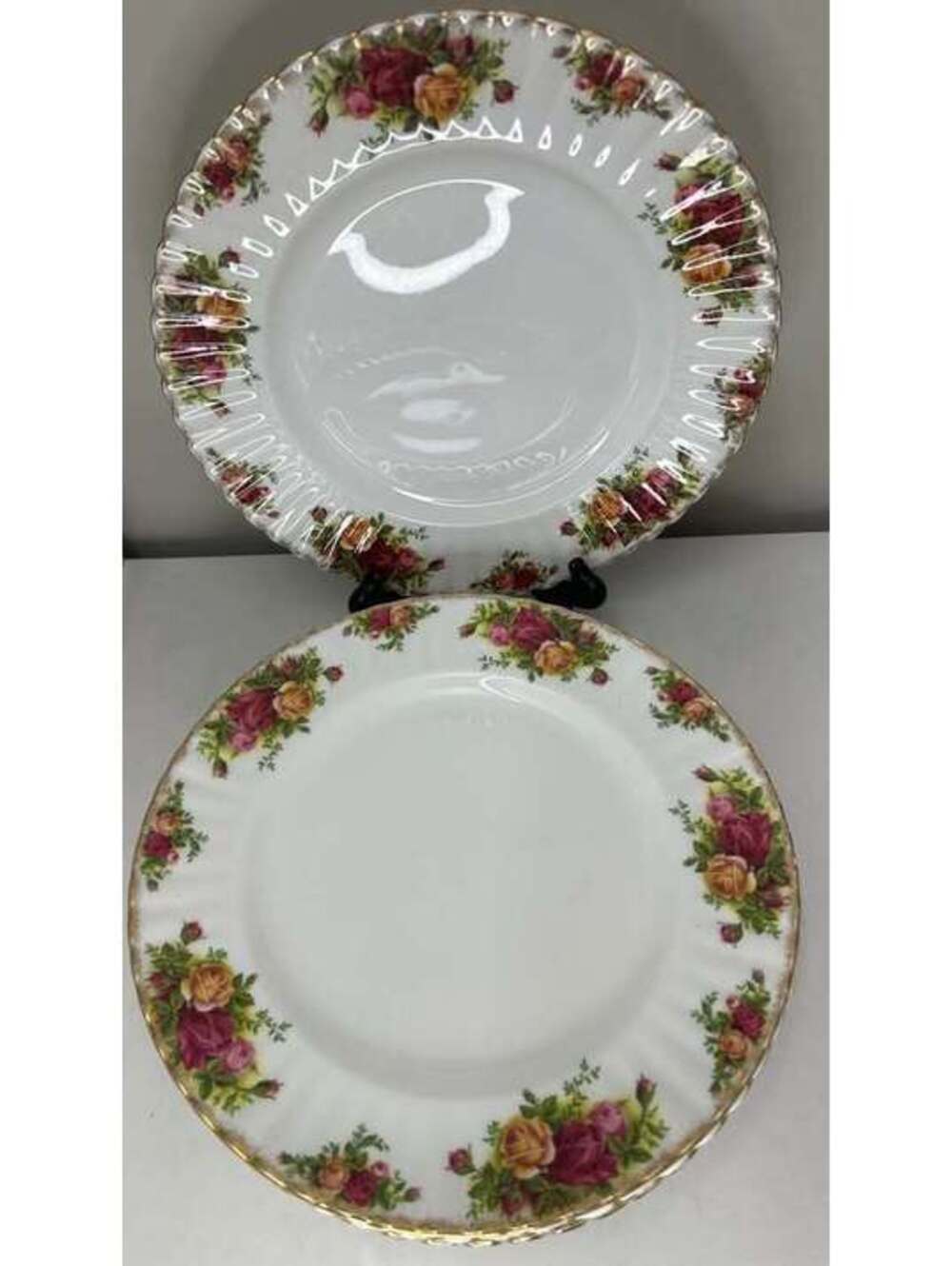 Royal Albert Old Country Roses Set of 8 Dinner Plates 10.25"